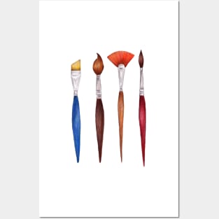 set brushes_color pencil Posters and Art